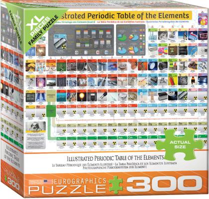 Illustraded Periodic Table of the Elements, 300 Piece Puzzle