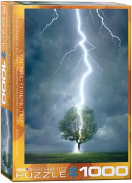 Lightning Striking Tree, 1000 Piece Puzzle