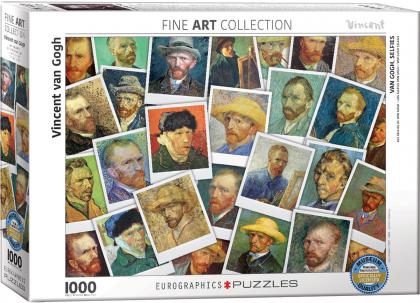 Van Gogh's Self Potraits 1887 - 1889 1000 Piece Puzzle