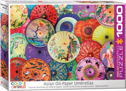 Asian Oil-Paper Umbrellas 1000 Piece Puzzle