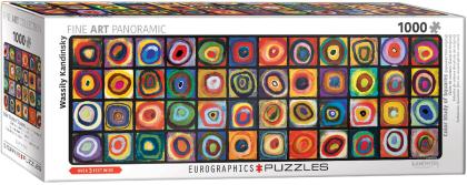 Color Study of Squares, 1000 Piece Panoramic Puzzle