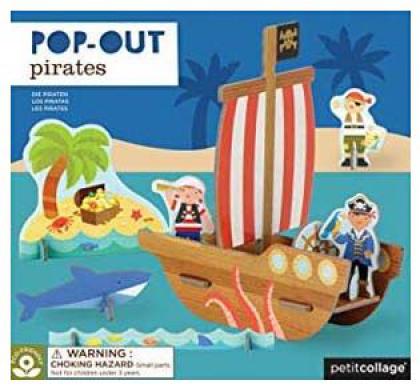 Pop-Out and Build Pirate Ship Playset