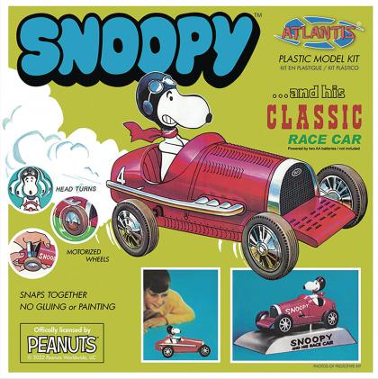 Snoopy And His Classic Car Model Kit