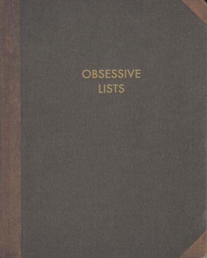 Obsessive Lists: Journal