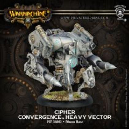 Convergence of Cyriss: Cipher, Inverter, Monitor Heavy Vector:  Warmachine Plastic Miniatures Kit