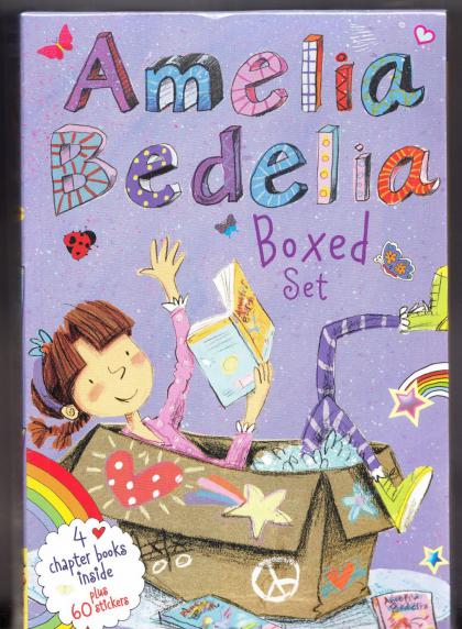 Amelia Bedelia Boxed Set (4 Books and 60 Stickers)