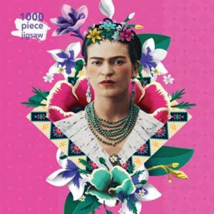 Frida Kahlo Pink, 1000 Piece Jigsaw Puzzle