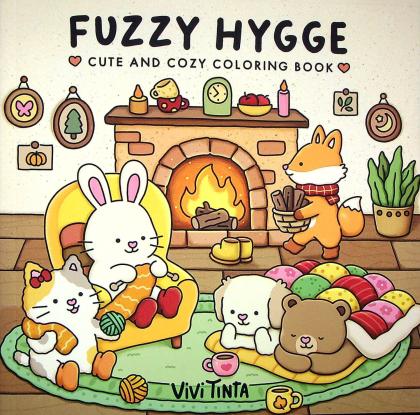 Fuzzy Hygge: Cute and Cozy Coloring Book