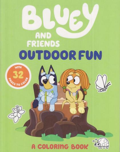 Bluey and Friends: Outdoor Fun - Coloring Book