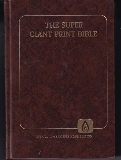 The Super Giant Print Bible: KJV: Old Testament – I Chronicles - Malachi