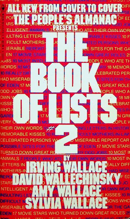 The People's Almanac Presents the Book of Lists 2