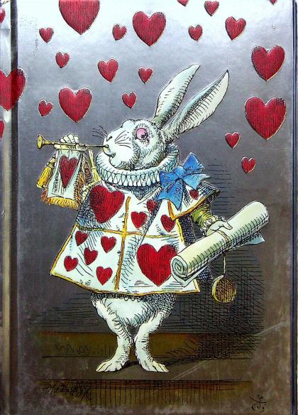 "White Rabbit" Alice in Wonderland Lined Journal with Magnetic Close