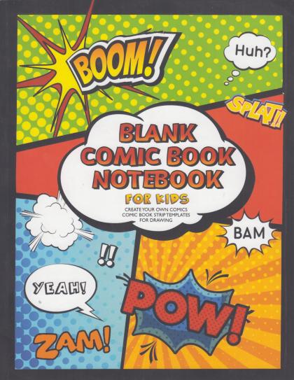 Blank Comic Book Notebook for Kids