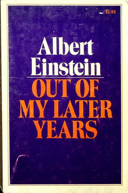 Out of My Later Years