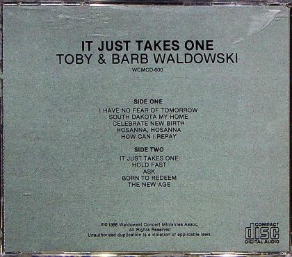 It Just Takes One