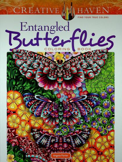 Entangled Butterflies Coloring Book